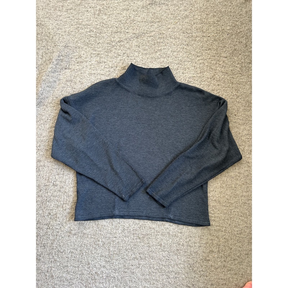 Express Tricot Gray Turtleneck Sweater | Size Large
